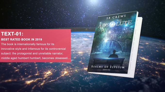 make cinematic 3d book trailer video for amazon kindle ebook