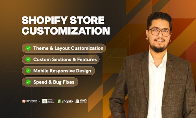 provide expert customization of your existing shopify store
