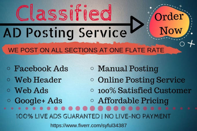 Post Your Ads In Top Classified Ads Posting Site Manually By Syful34387
