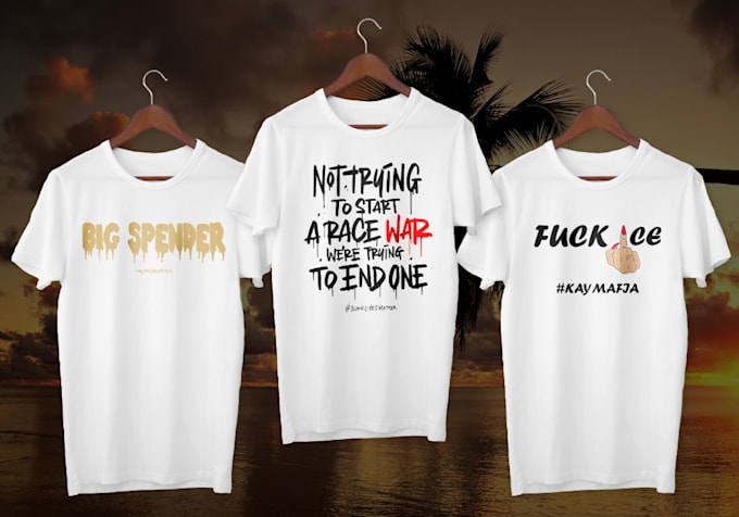 do eye catching typography and trendy tshirt designs in five hours