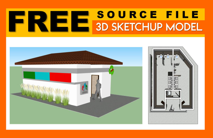 Model 3d Sketchup Floorplan Interior And Exterior By Jennifer Nunez