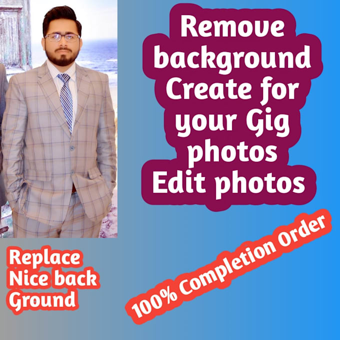 Remove background,resizing photo and crop photo by Hamzasindhu314 Fiverr