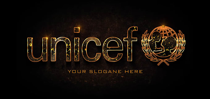 make gold logo intro animation