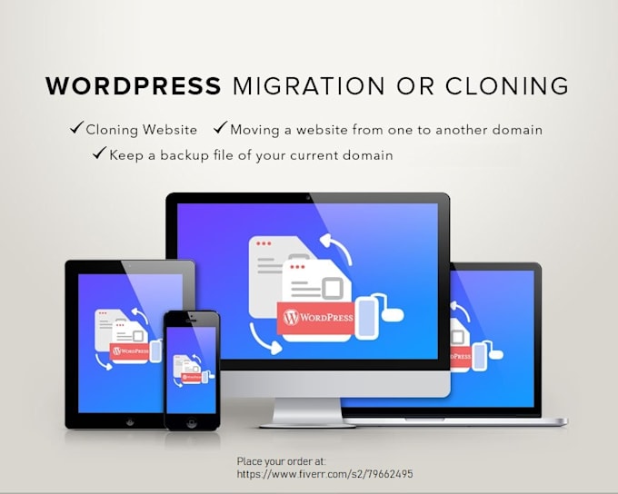 clone, backup, migrate wordpress website to another host