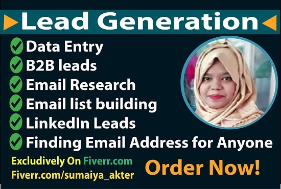 do linkedin lead generation and email list building for you