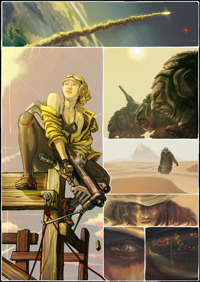 create comic book art