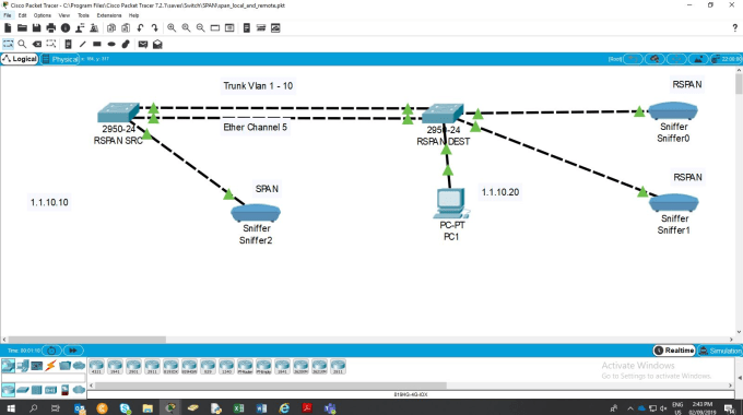 ccna projects on packet tracer