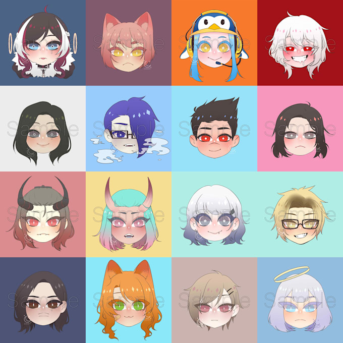 Draw you a kawaii chibi icon by Lunaticalis | Fiverr