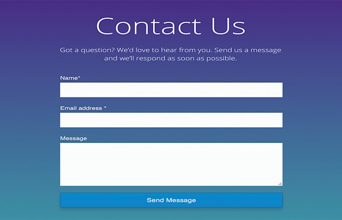 create php form and contact form