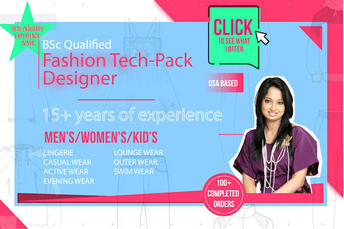 design production ready fashion tech packs and technical drawings