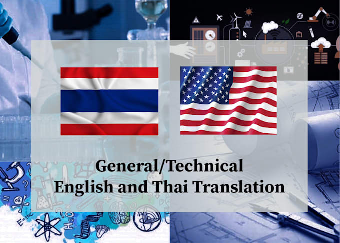 do technical translation between english and thai