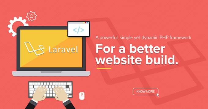 develop website using php, laravel