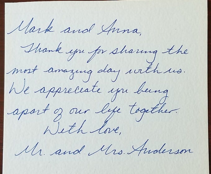 Sample Thank You Notes And Email Messages