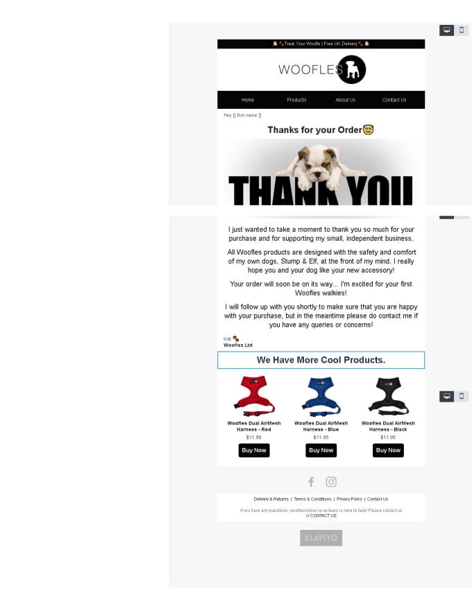Create a responsive template for your klaviyo account by A b b y Fiverr