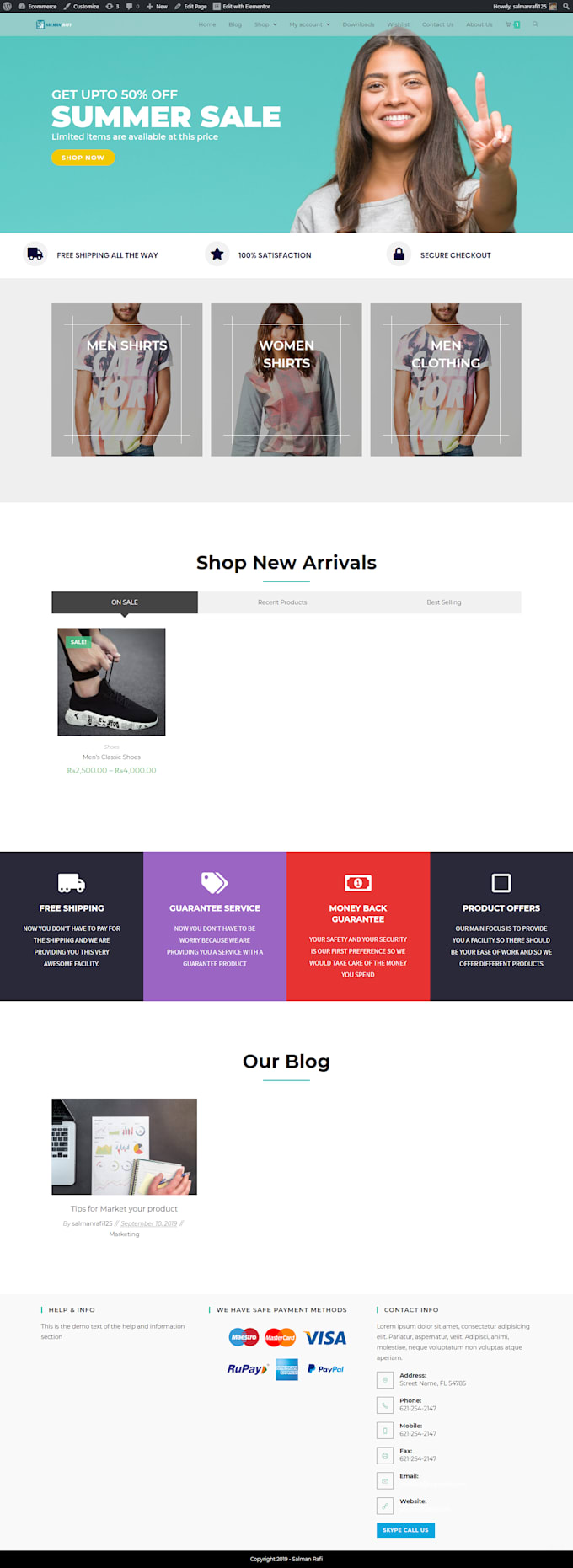 be making your wordpress site