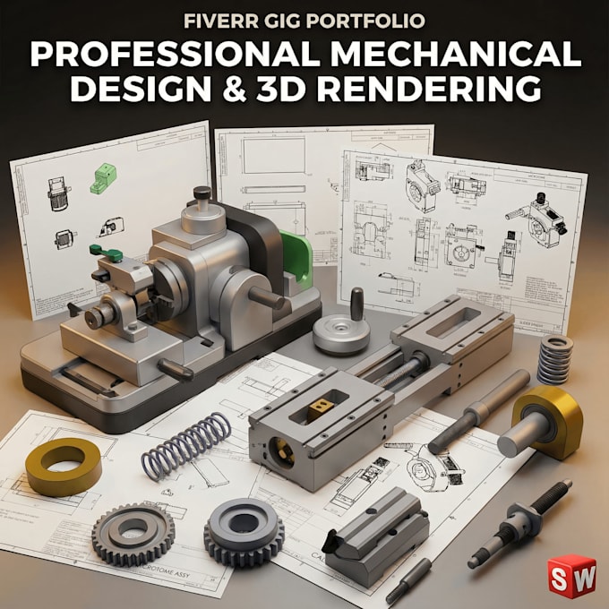 do professional 3d product design cad modeling and 3d printing ready files