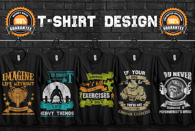 Create vintage typography custom t shirt design by Baktiaruk | Fiverr
