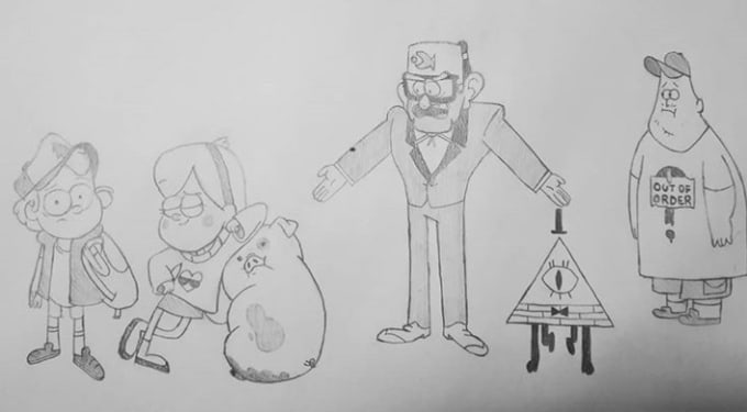 Draw Your Favourite Cartoon Character By Tamzdraws22
