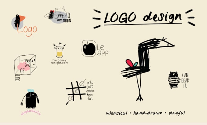 design whimsical and playful logo