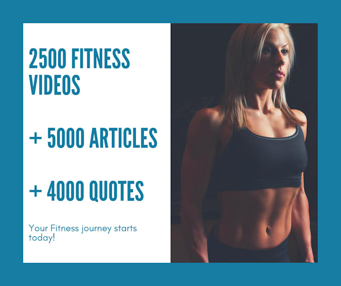 Give You 2500 Fitness Videos And 4000 Quotes By Josedanielnunez