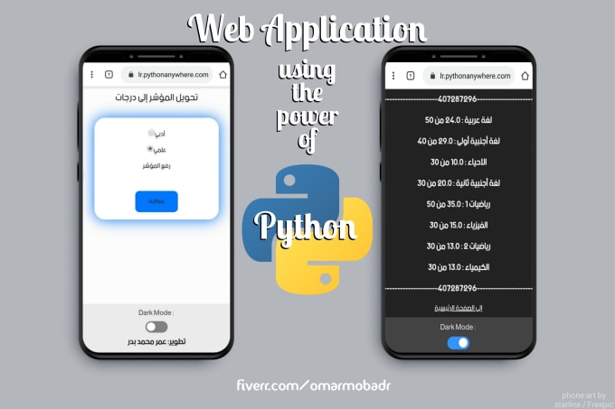 Create custom web application or rest api using python by Omarmobadr ...