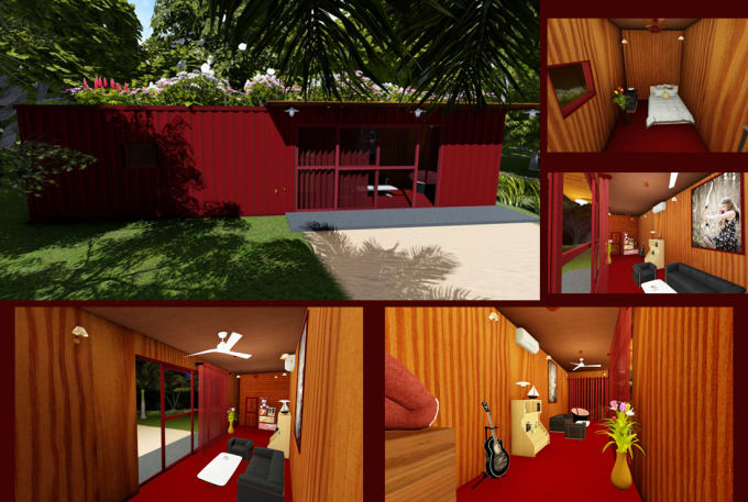 2d Autocad House Plan And 3d Interior And Exterior Design By Shanmax