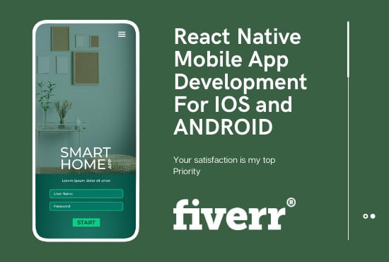 Develop react native mobile app design for ios and android by Farhan ...