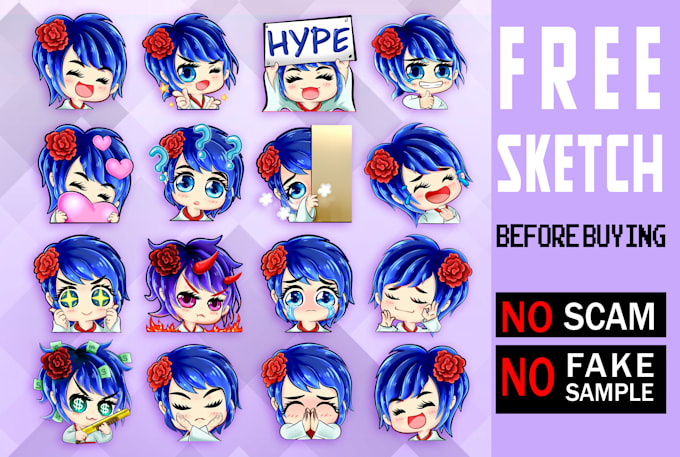draw unique emotes, sub badges, panels for your twitch