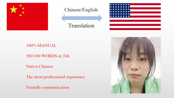 translate between english and chinese manually