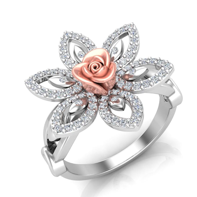 create 3d cad jewelry designs and rendering