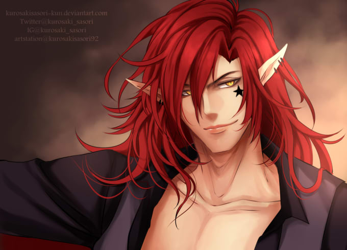 Draw Headshot Digital Anime Manga Commission By Oryza Kathleen
