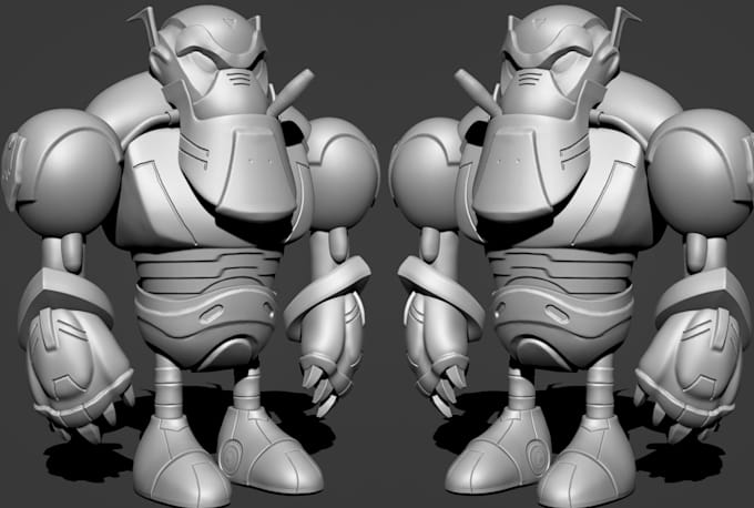 sculpt 3d model and 3d character for 3d printing