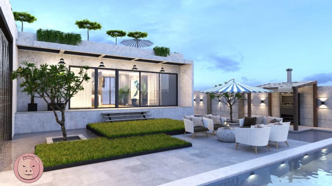 Design And Realistic Rendering Modern Villa By Ehsanrahimi Fiverr