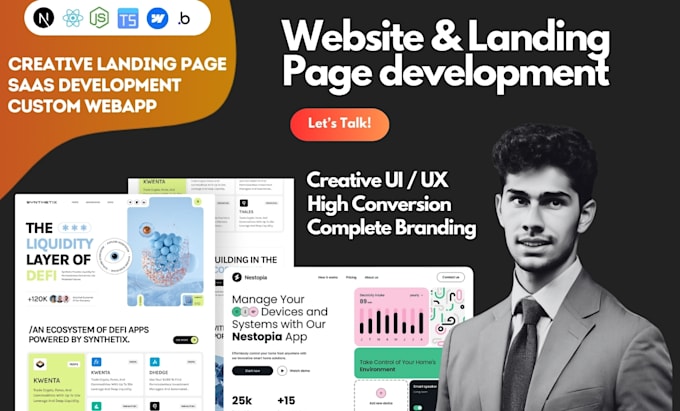 build ai powered websites, saas apps, chatbots, and automations