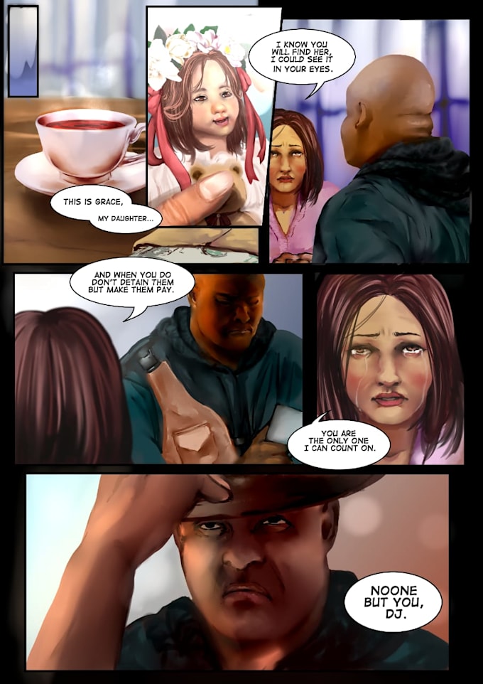 create comic book and custom illustration