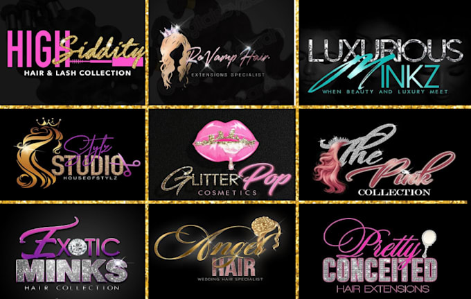 Do 3 luxury glitter signature logo design in 12 hrs by Abrar_designx ...