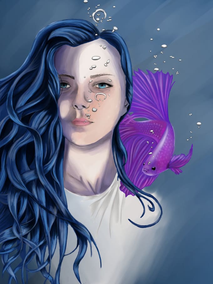 Draw A Digital Portrait Of Your Photo By Lorayy