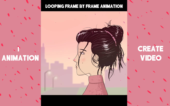 create 2d animation video w character for music, tiktok, yt