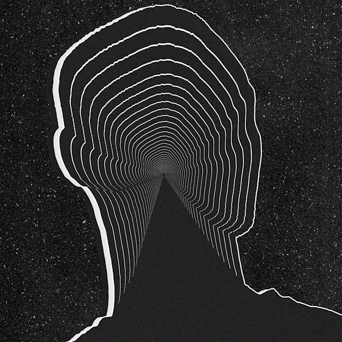 design your album cover using a surreal, psychedelic collage