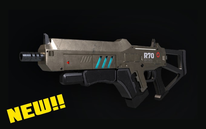 Do Scifi Weapons 3d Modeling For Game Dev By Benuasoftworks