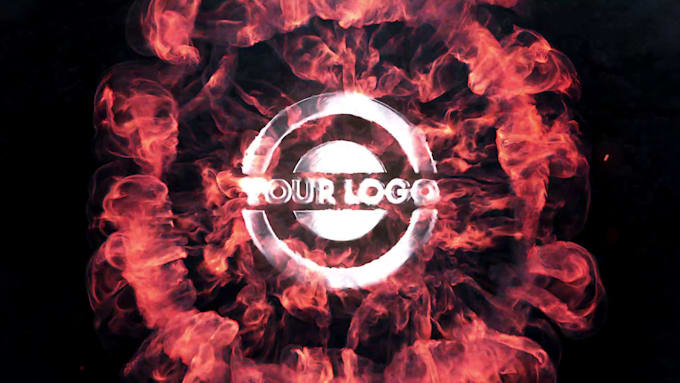 make an amazing fire logo intro video animation