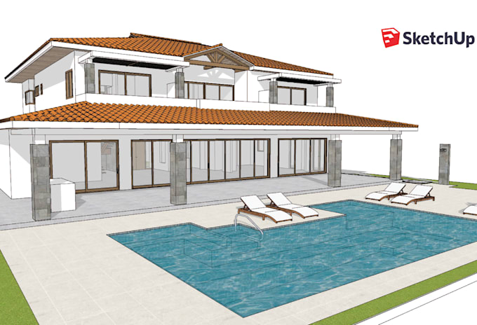 design or do any 3d model in sketchup, rhinoceros or revit