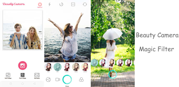 beauty camera android app ask for link