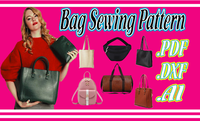 do digital bag sewing pattern for your projects