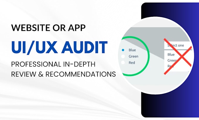 do a professional UI UX audit of your website or app
