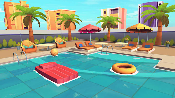 do 3d game environment, unity level design unreal