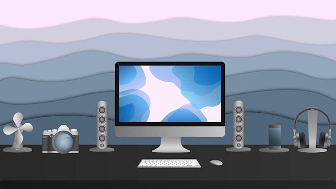 create vector illustration your product, object and other