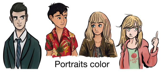 Draw Cartoon Characters In This Style By Renhui