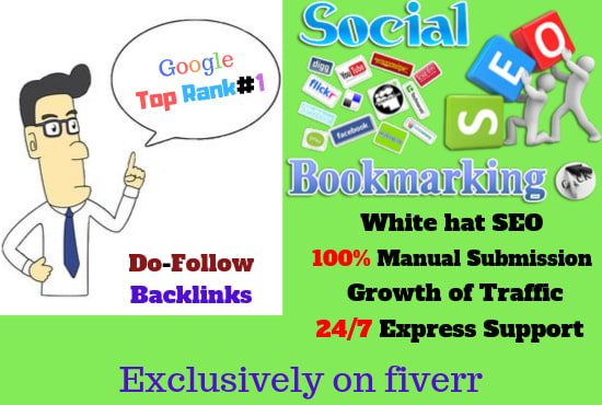 publish manually 50 plus bookmarking on high da pa PR site