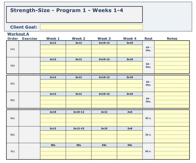 Create A Custom Workout Template For